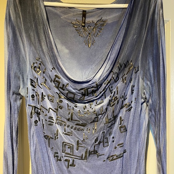 Buffalo - Tie-dye long sleeve top raised design - Picture 1 of 6